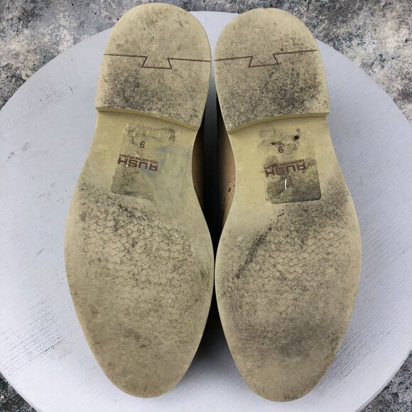 RUSH by Gordon Rush Men's Size 9 Jarvis Tan Brown Genuine Leather Oxford Shoes - Picture 9 of 13